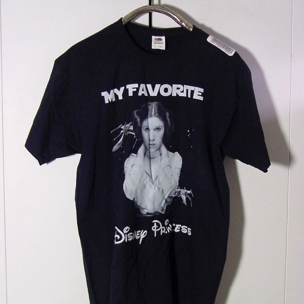 Vtg Fruit Of The Loom Princess Leia Favorite T Shirt Sz L Nwt